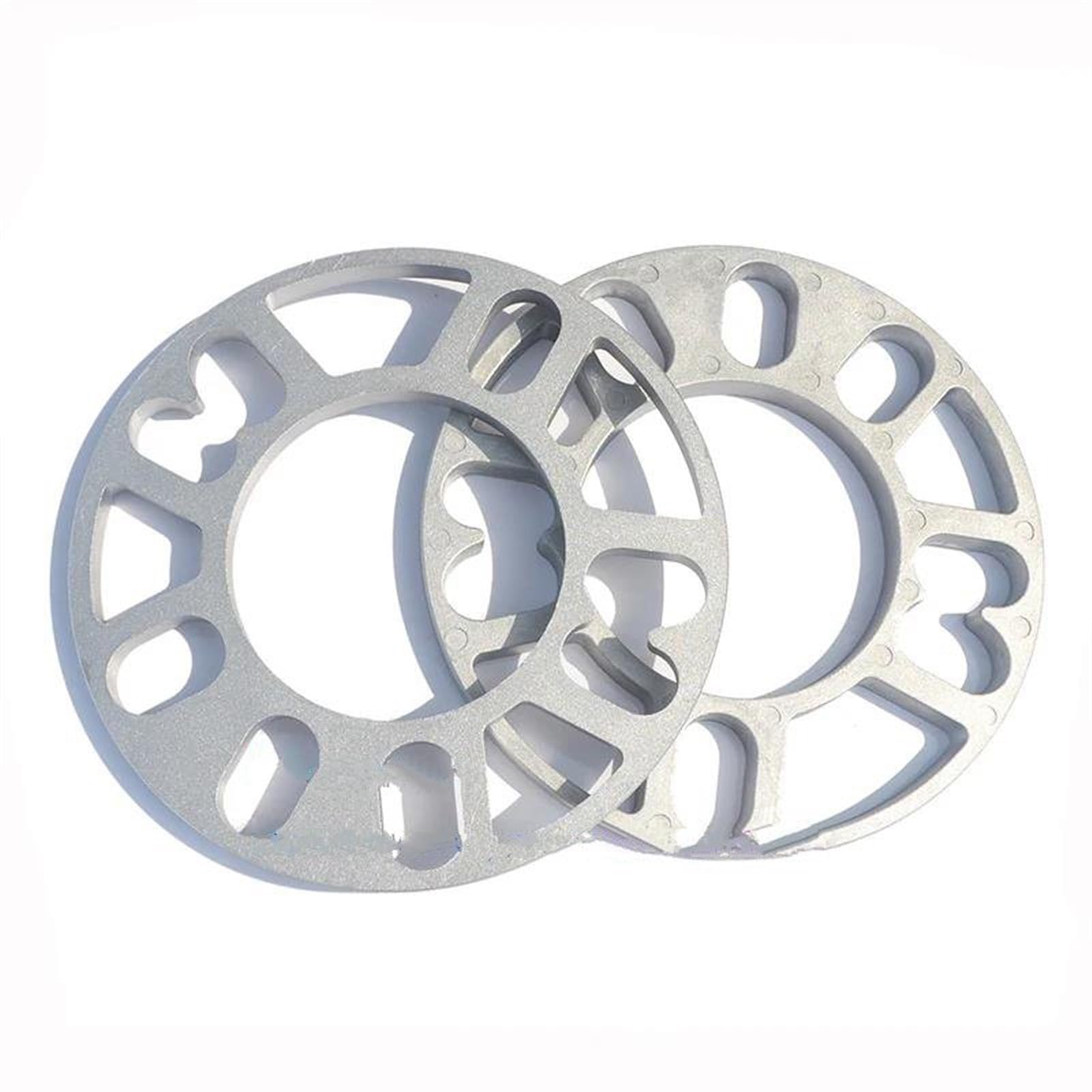 Separadores Ruedas Buje 2 Uds 3/5/8/10mm 4x100 4x108 4x114,3 5x100 5x105 5x108 5x112 5x114,3 5x120 Aluminio ET Cuñas Ajuste Espaciadores Rueda Coche(5mm)