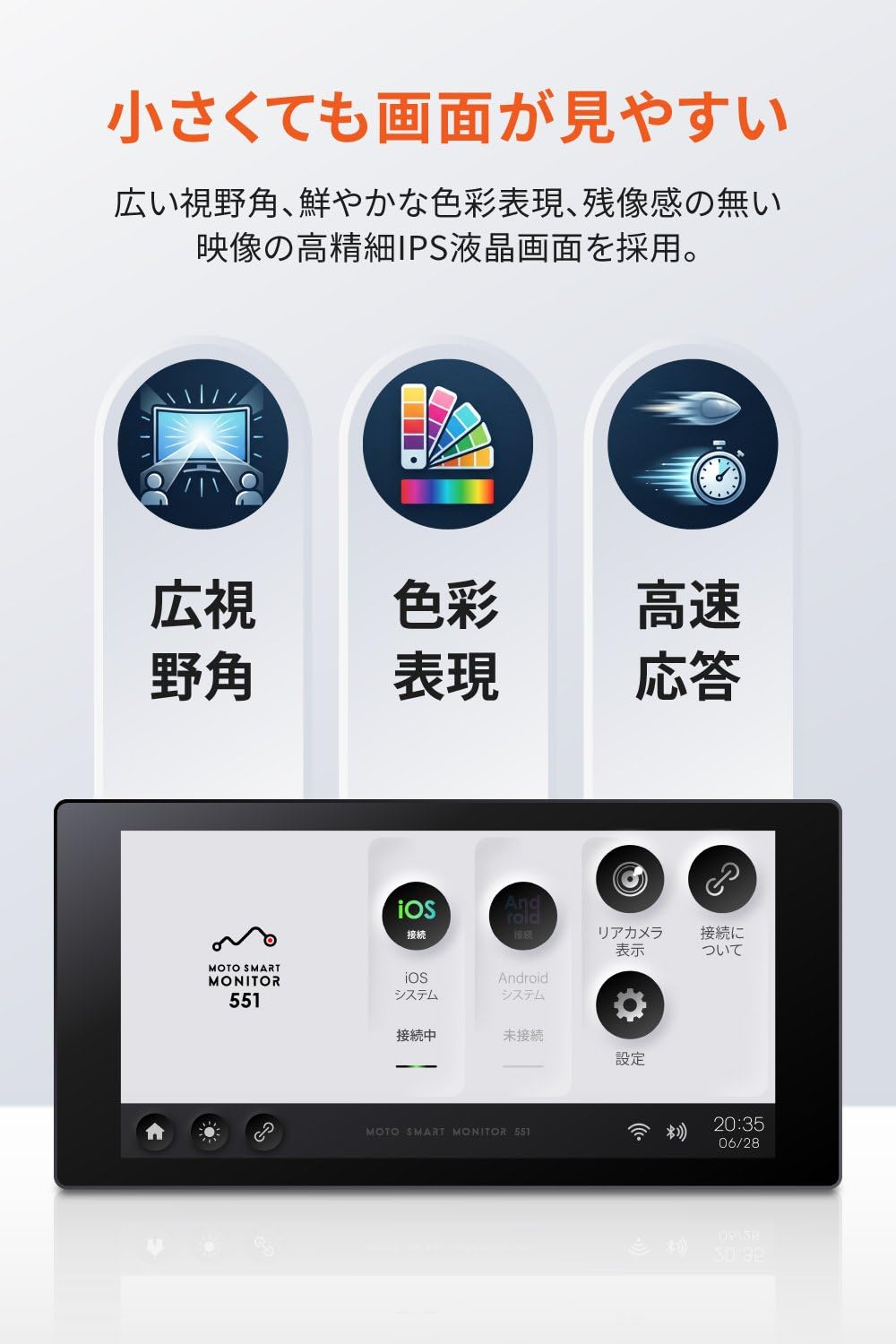 Amazon | デイトナ(Daytona) バイク スマートモニター CarPlay Android