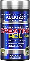 Vista 1 de ALLMAX Essentials Creatina HCL, 750 mg, 90 cápsulas