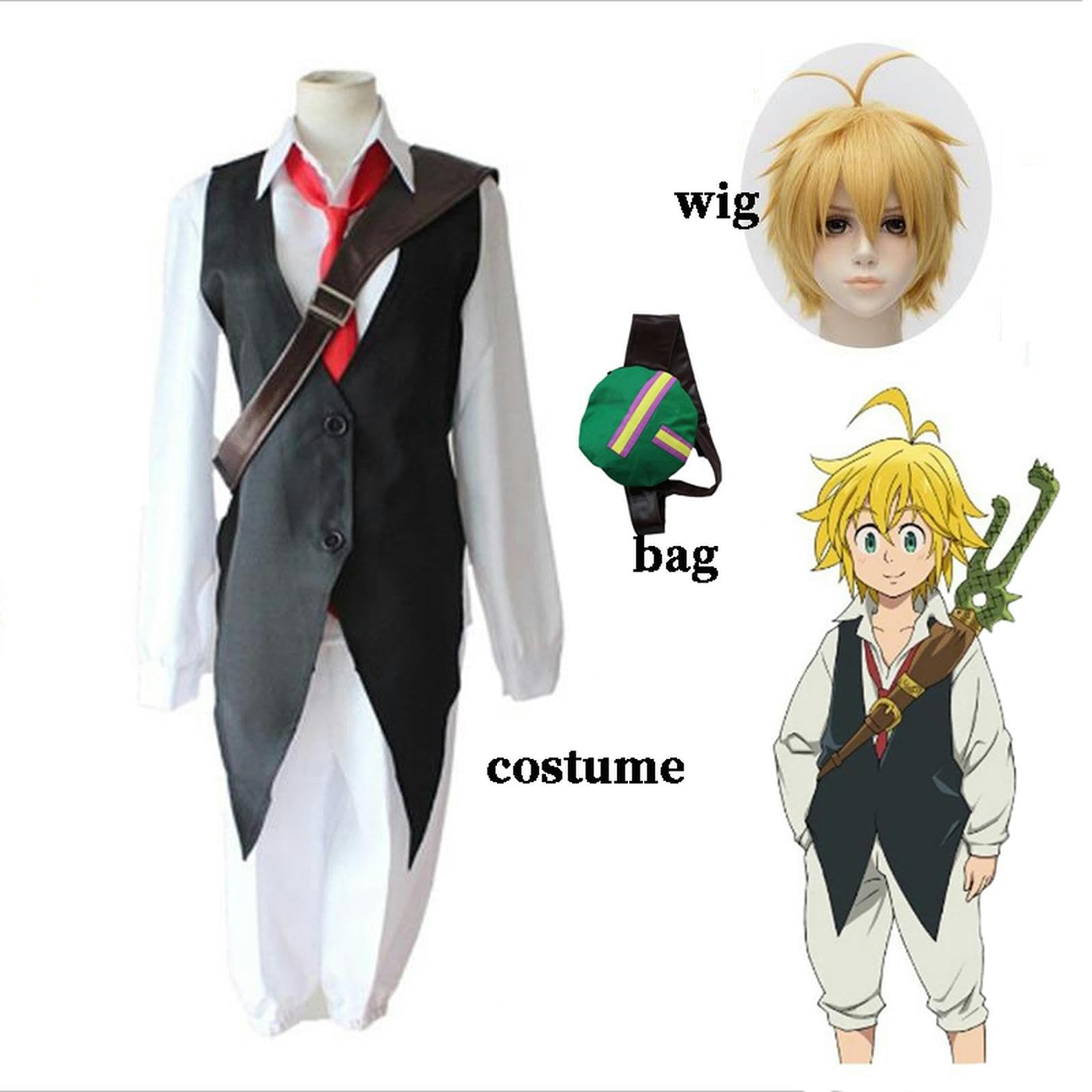 The Seven Deadly Sins Cosplay Meliodas Costume Dragon's Sin of