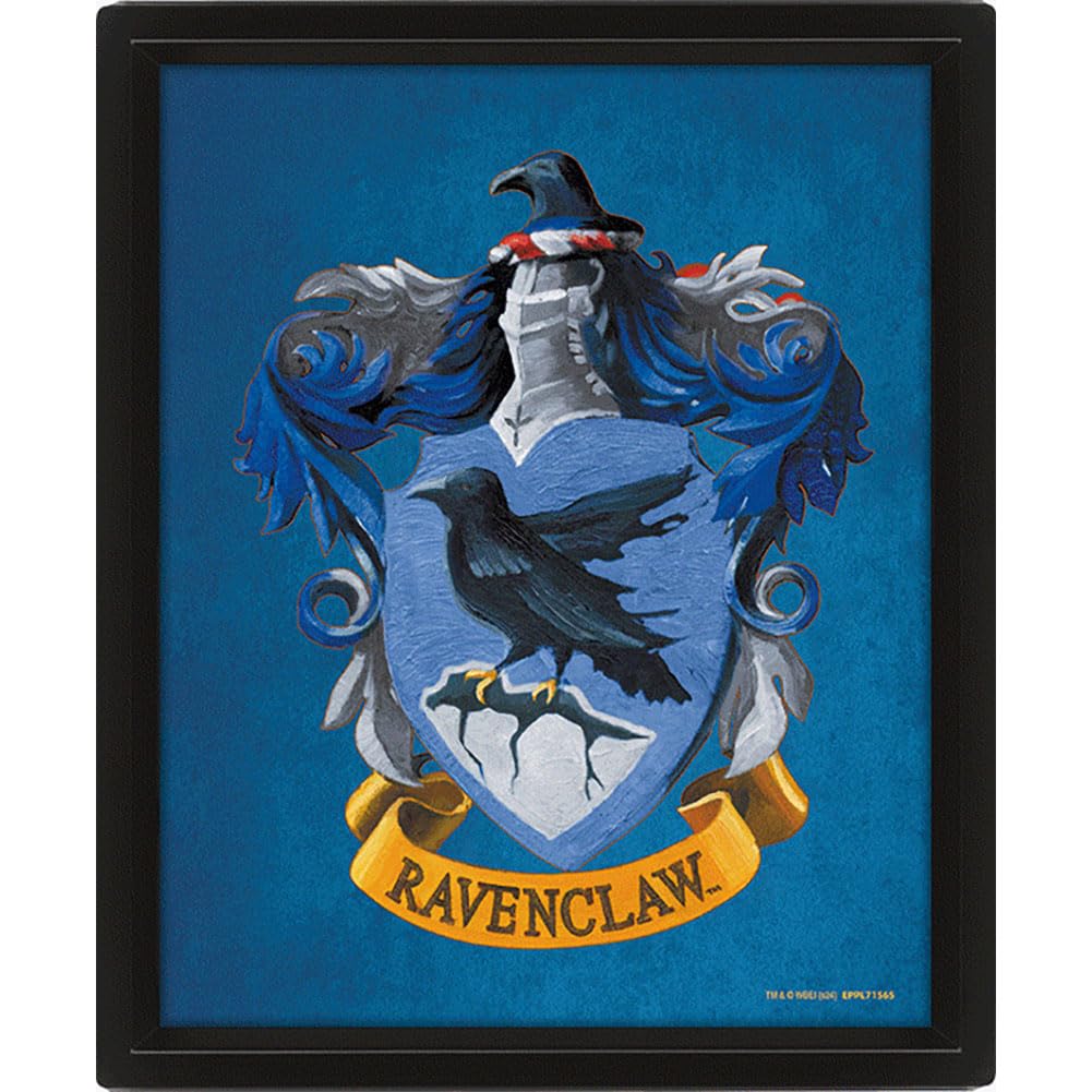 Siente el orgullo de Ravenclaw con este póster enmarcado de Harry Potter para tu hogar 3