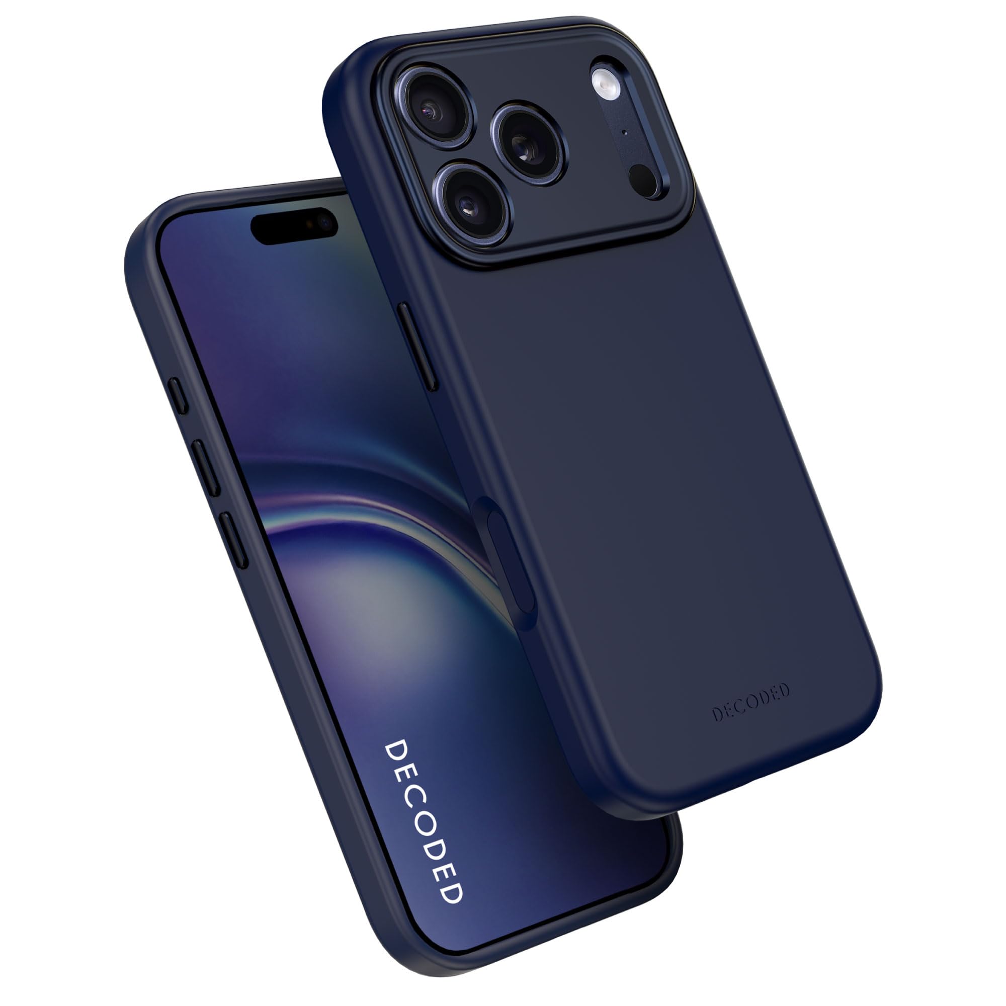 Coque silicone iPhone 17 Pro Max DECODED de style premium bleu - 6