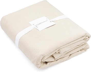 PurpleEssences All Purpose Canvas Drop Cloth Duck Tarp, 4ftx5ft - Natural