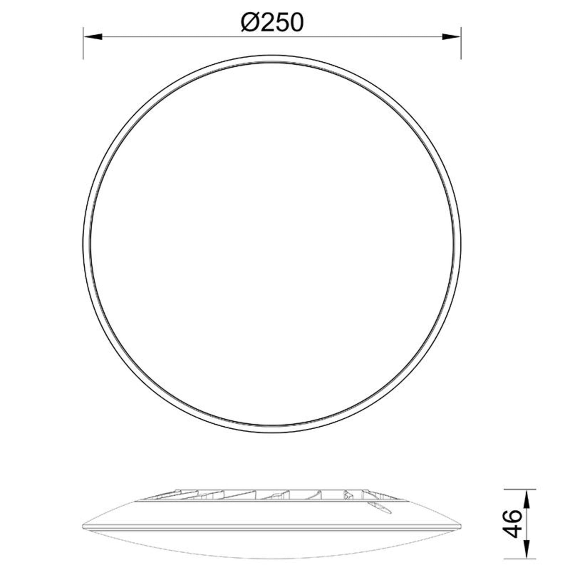 Generico Plafón LED ultrafino de techo diseño moderno redondo blanco para dormitorio, salón, comedor, entrada, pasillo MN-450