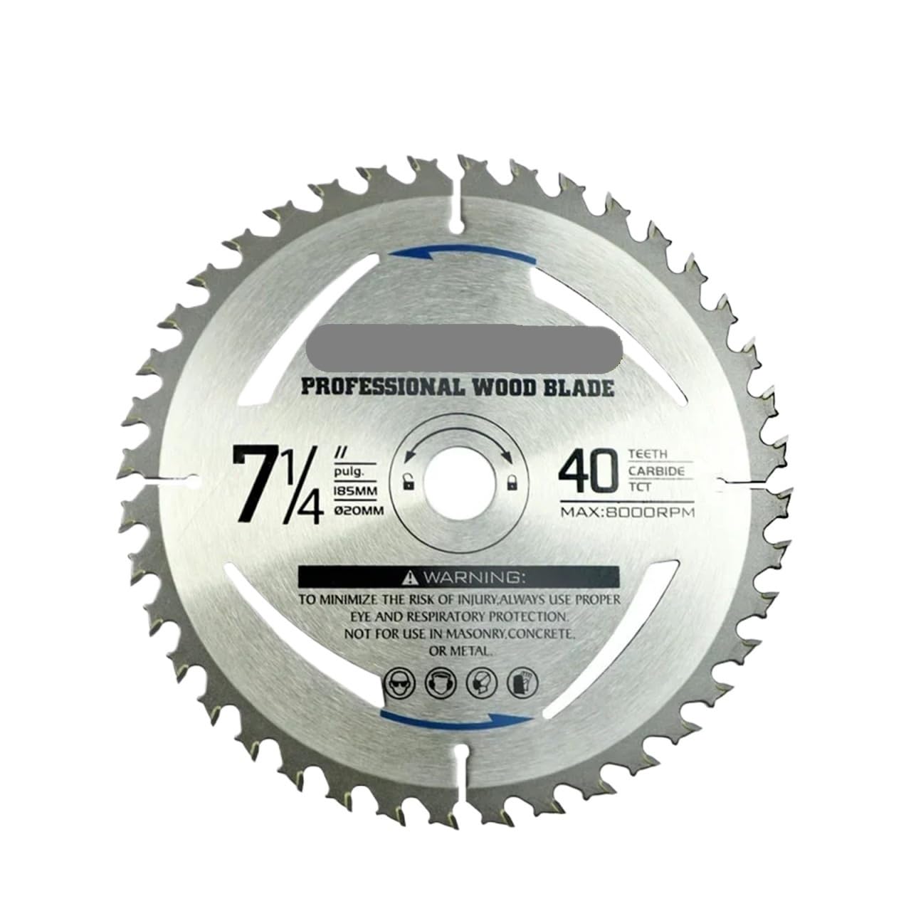 Sierra Circular eléctrica for carpintería, cuchillas de corte de dientes densos, Metal de 3 y 4 pulgadas, 1 ud.(Wood-185mm-25.4-24T)