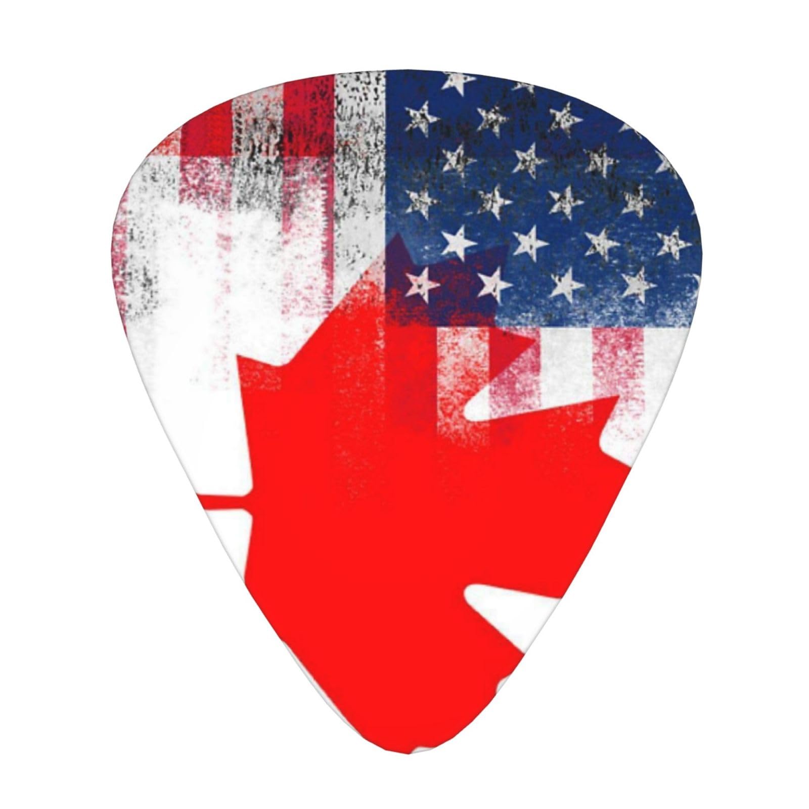 American Canada USA Canadian Flag Classic Guitar Picks 12-Pack