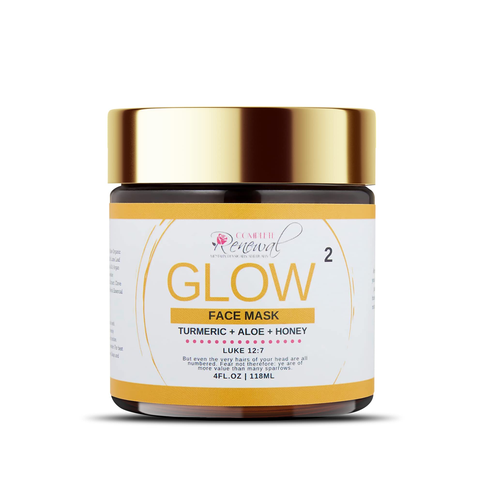 Turmeric Clay Mask, Brightening Clay Face Mask, Face Masks Skincare for Dark Spots & Uneven Skin Tone, Skin Care Mask with Vitamin C & Essential Oils