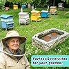 Guotwozi 2 Pcs Floating Bee Island for Garden Pond Farm Fountain Cork Bee Watering Station Butterfly&Bee Waterer Feeding Cups for Bees Insect Outdoor Garden Decor Eco-Friendly #3