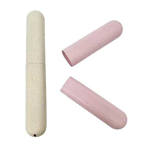 Miniatura 3 de Paquete de 4 soportes para cepillos de dientes de viaje, soporte portátil para cepillos de dientes para viajes/campamentos/escuela