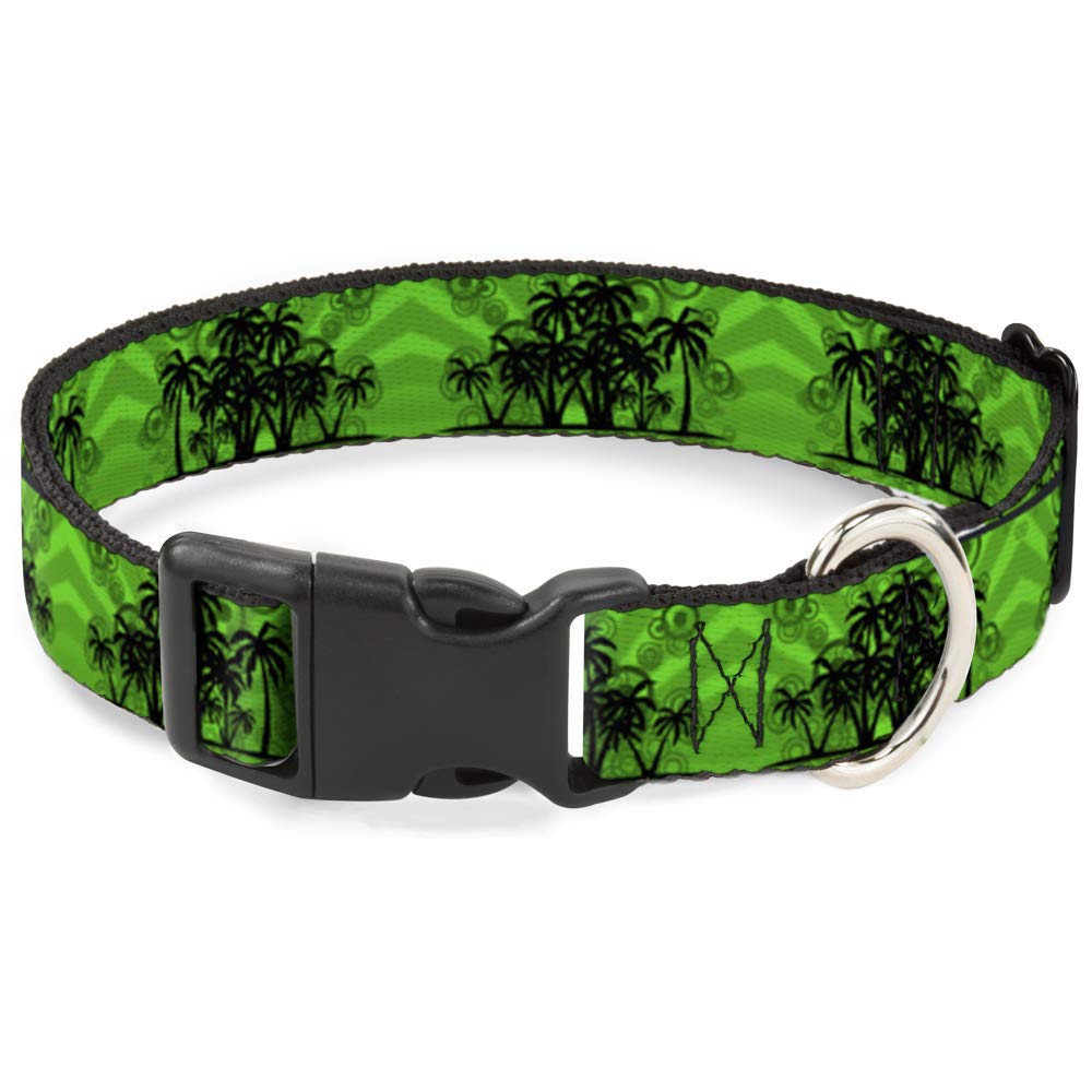 Palmeras plástico clip cuello Buckle Down 13-18 collar ajustable para pasear perros