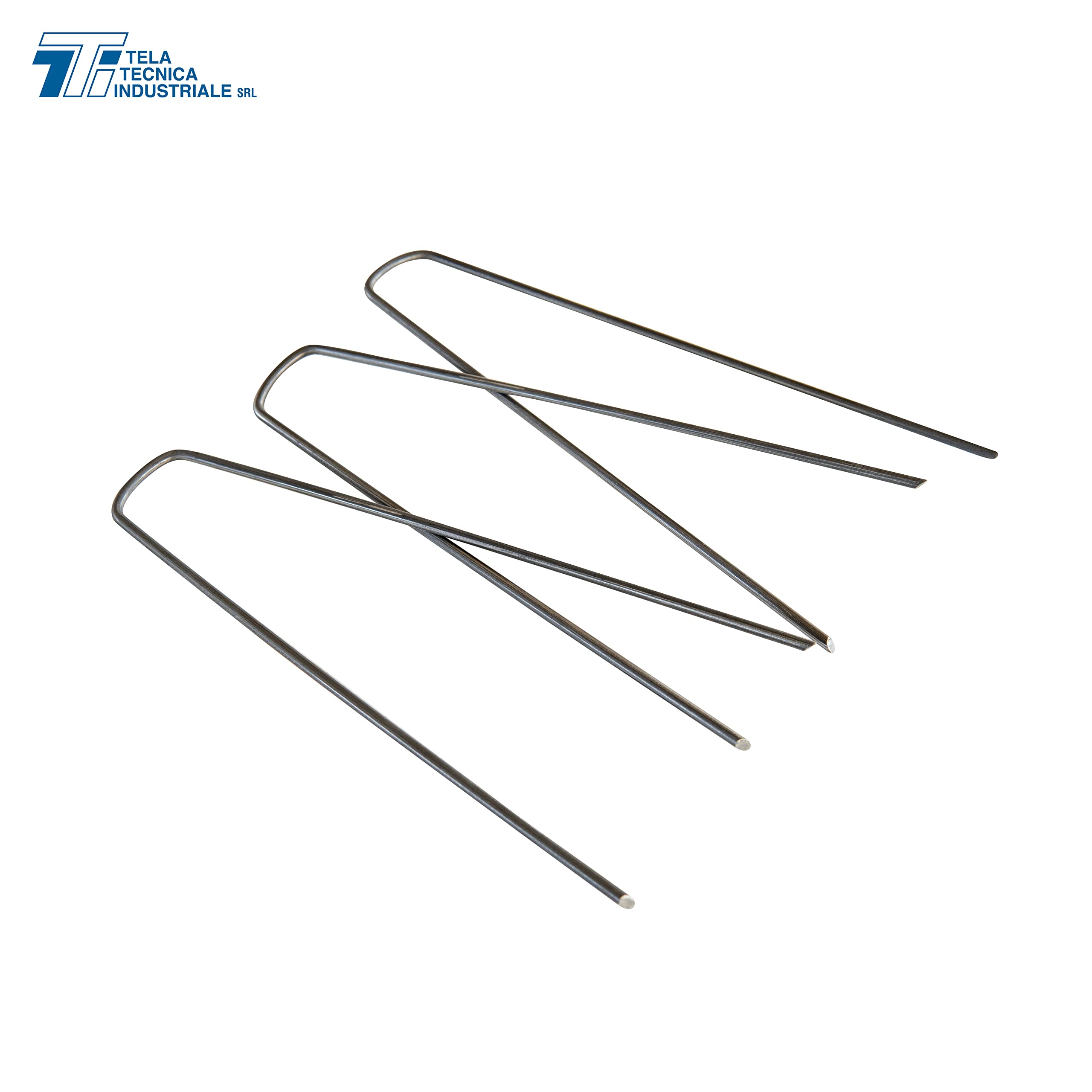 PICCHETTI FORCELLE PER FISSAGGIO TELI PACCIAMATURA 17 cm 300 pz.