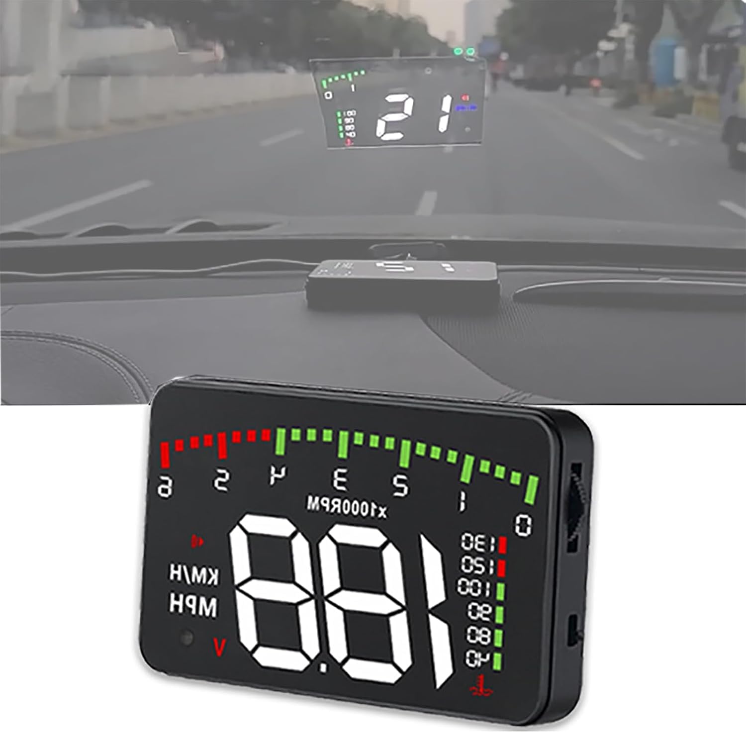 HUTRADE Digital Car HUD Display for Jeep Wrangler (JL) 2018–2025