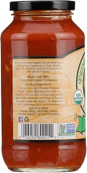 Organic Sauce; Tomato & Basil
