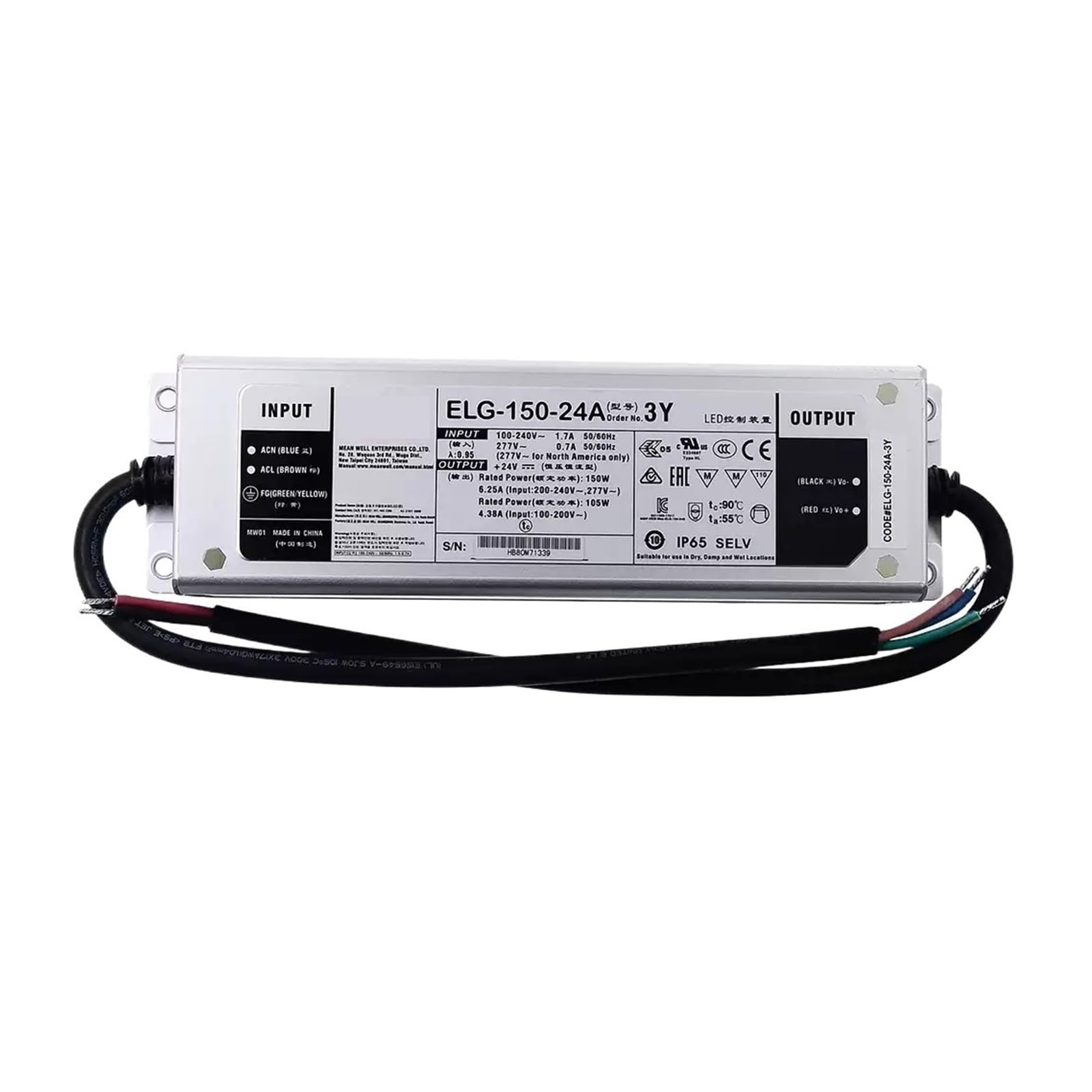 BRODEFUP ELG-150 ELG-150-12A-3Y ELG-150-24A-3Y ELG-150-36A-3Y ELG-150-42A-3Y ELG-150-48A-3Y ELG-150-54A-3Y Power Supply(ELG-150-54A-3Y)