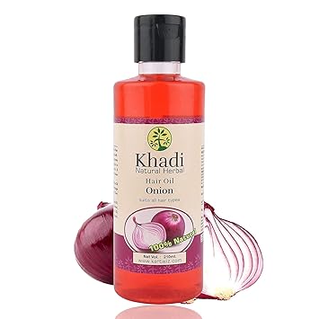 Natural Herbal Onion Hair Oil (210ml. Bottle) | Rich in Sulfur and it is Natural and Herbal Product For shiny and healthy hair Suitable for Men and Women Pack of 1(210ml)