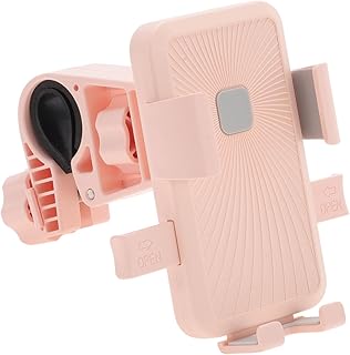 QUARKZMAN Soporte para Teléfono De Bicicleta Soporte Antivibraciones para Manillar De Motocicleta Soporte Giratorio 360° para Teléfonos Inteligentes De 4.7-7.2 Pulgadas Rosa Claro