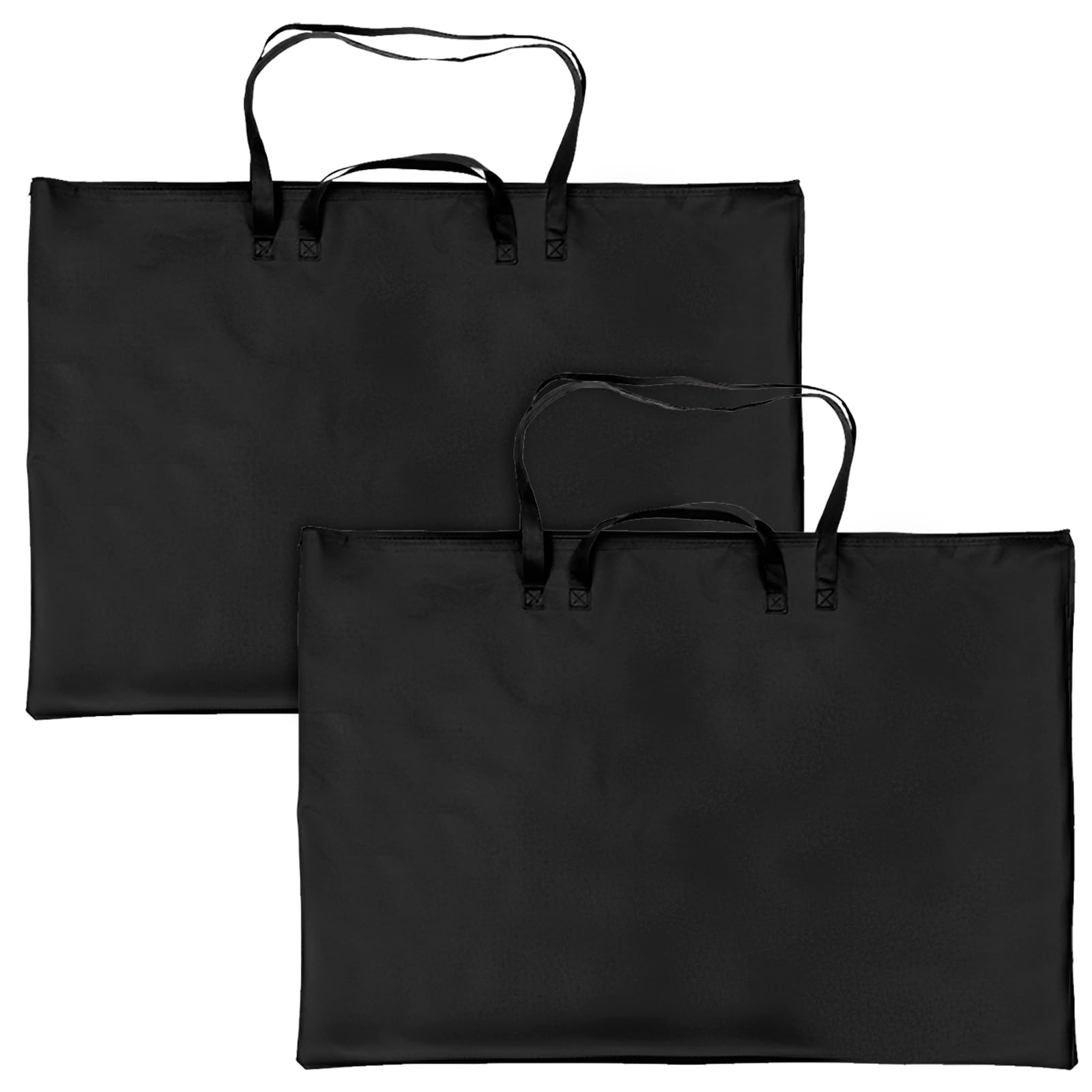 2 pezzi borsa per il trasporto per tavolo da disegno, cartella portadocumenti A1, 95 x 65 cm, colore nero, impermeabile per Diamond Painting, Nero , A1, Cartella da disegno