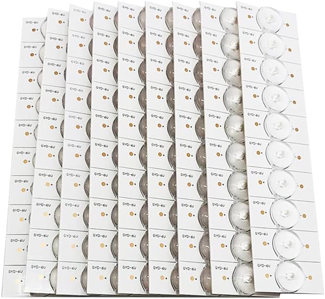 LANRU 100PCS 6V SMD Lamp Beads with Optical Lens Fliter for 32-65 LED TV Repair Led Light Strip Parts Accessories