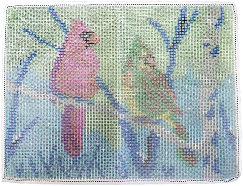 Latch Hook Kits Rug, Cardinal Crocheting Carpet Rug with Printed Canvas for Kids Adults Beginners, 20.5X15 Inch 2 - Cardinal 4