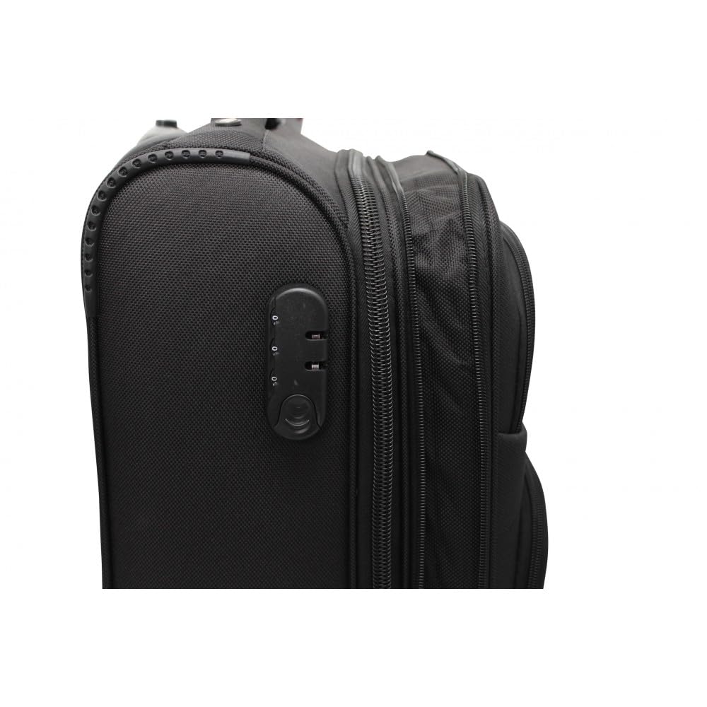 Valigia ORMI bagaglio a mano da cabina piccola M 55x35x20 media L 64x41x27 grande XL 72x46x30 espandibile resistente con 2 ruote (M (55x35x20), Blu)