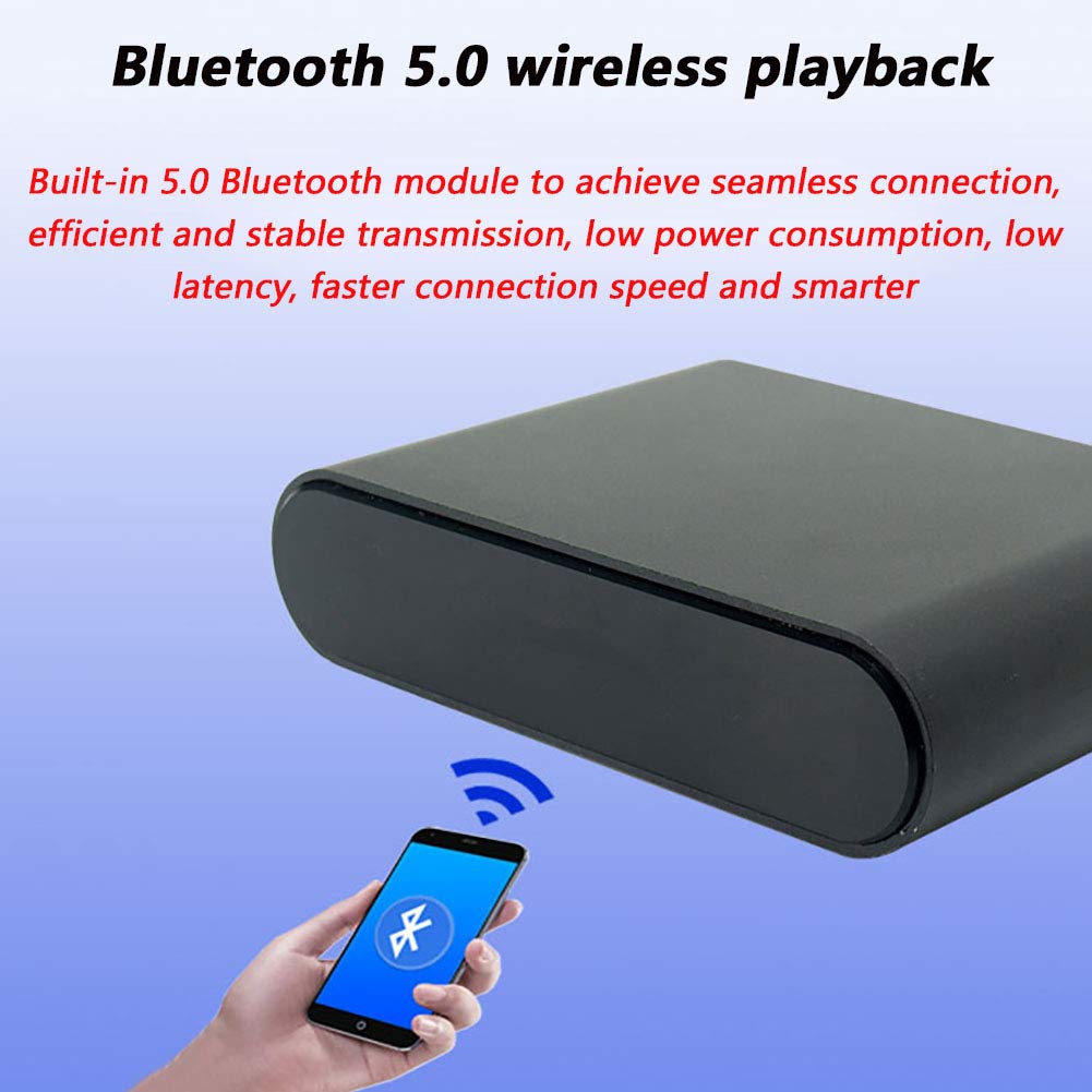 Decodificador De Audio WiFi/Bluetooth, 32 bits / 192 KHz, Amplificador HiFi con Control Remoto por Infrarrojos, Admite FLAC, Ape, WAV, MP3 Y Otras Reproducciones Multiformato