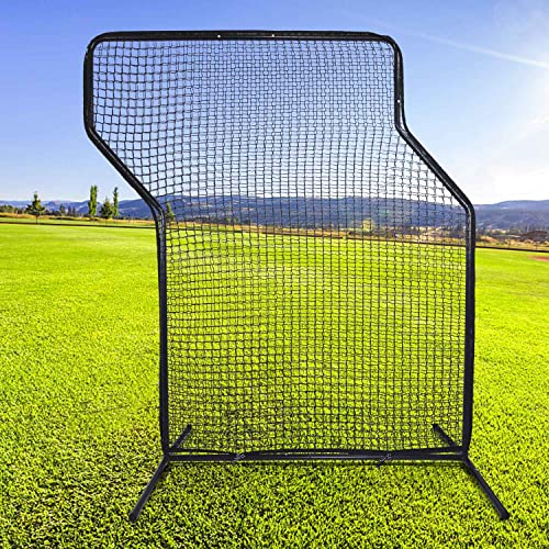 Higood Baseball Protective Screen,7X5Ft Z Screen Baseball Pitching Screen,Baseball Softball Pitching Screen For Field,Portable Screen Baseball,Softball Pitching Safety Screen With Steel Frame #TOP19