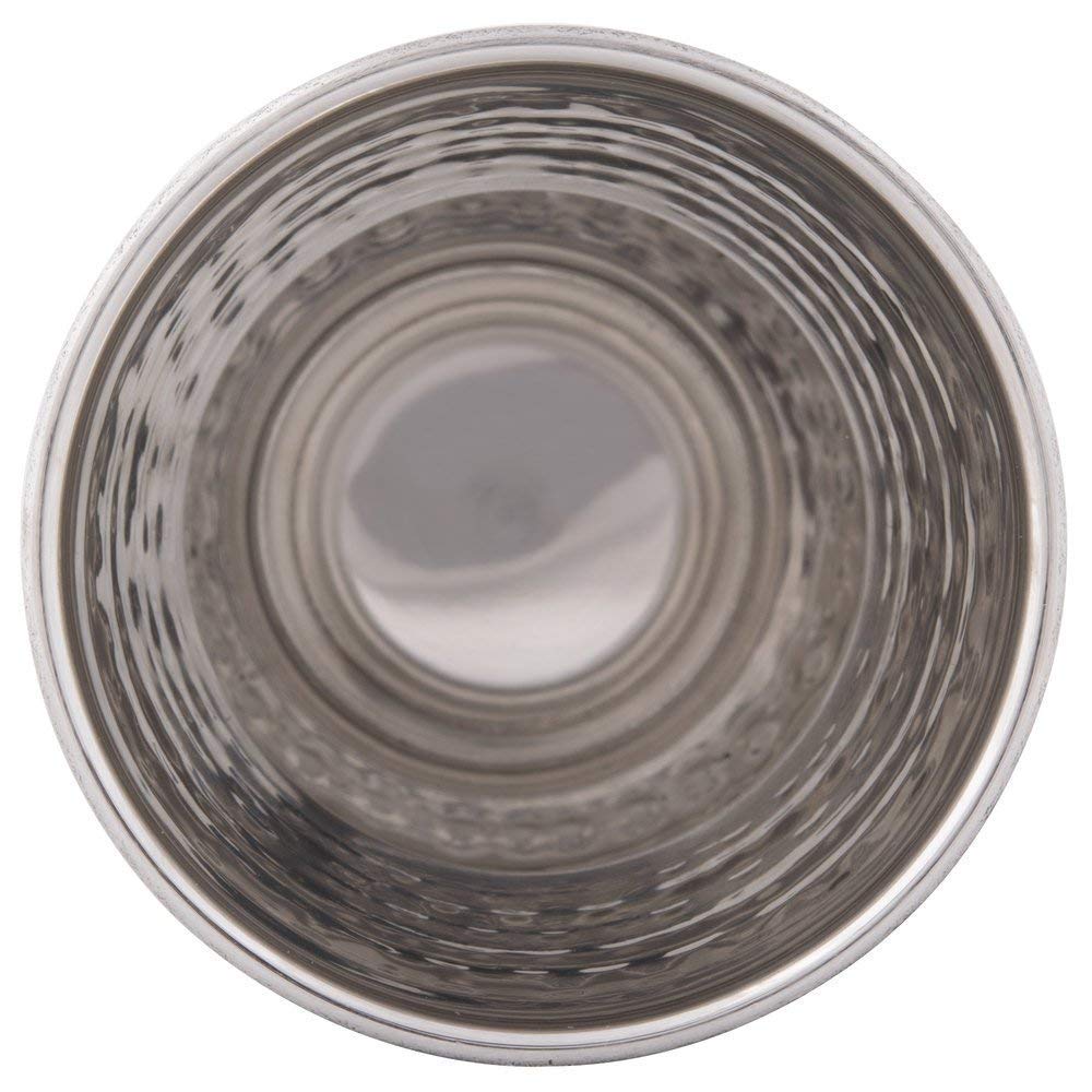 Hammered Steel Water Glasses - Set of 4 -3 Hammered Steel Water Glasses - Set of 4 -3