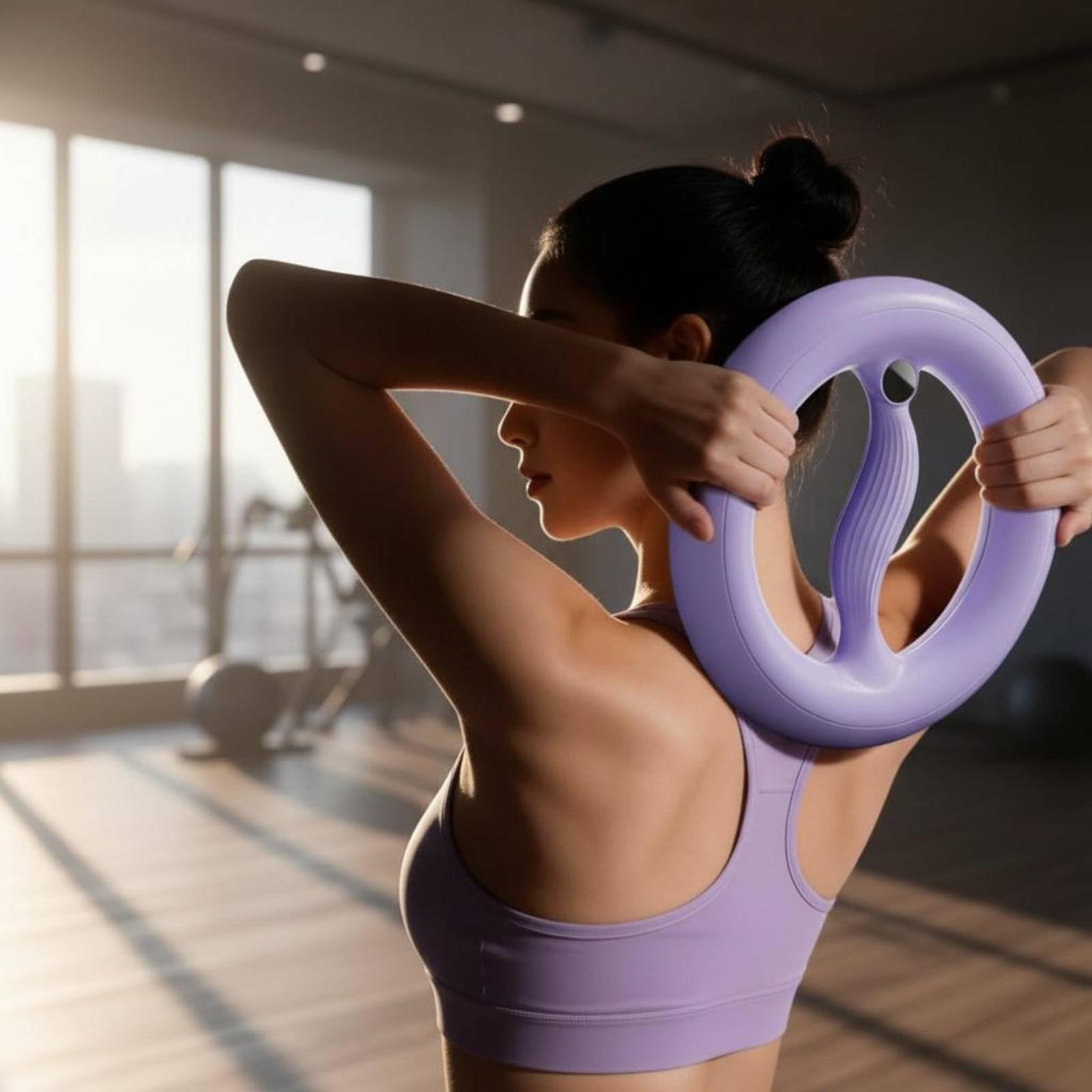 Milageto Anneau Musculation s Bras Comptage Intelligent Anneau Résistance Prise Confortable Sport à Domicile