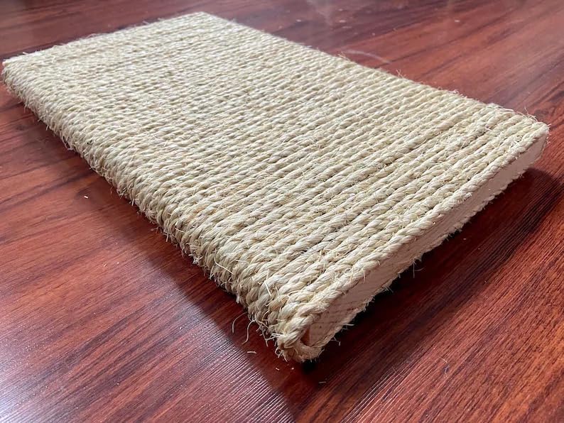 Professional Wood Craft ᵀᴹ Large Floor Cat Scratcher Pad, Wide Scratching Post for Cat, Mess Free Cat Scratcher, Sisal Rope Cat Scratcher, Cat Scratch Modern Furniture (B0CPXQGBB4) Amazon Price History, Amazon Price Tracker