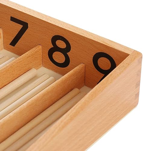 Miniatura 7 de Kghios Caja de husillo Montessori con 45 husillos Montessori Matemáticas Juguetes de Material para Niños Pequeños 3 años