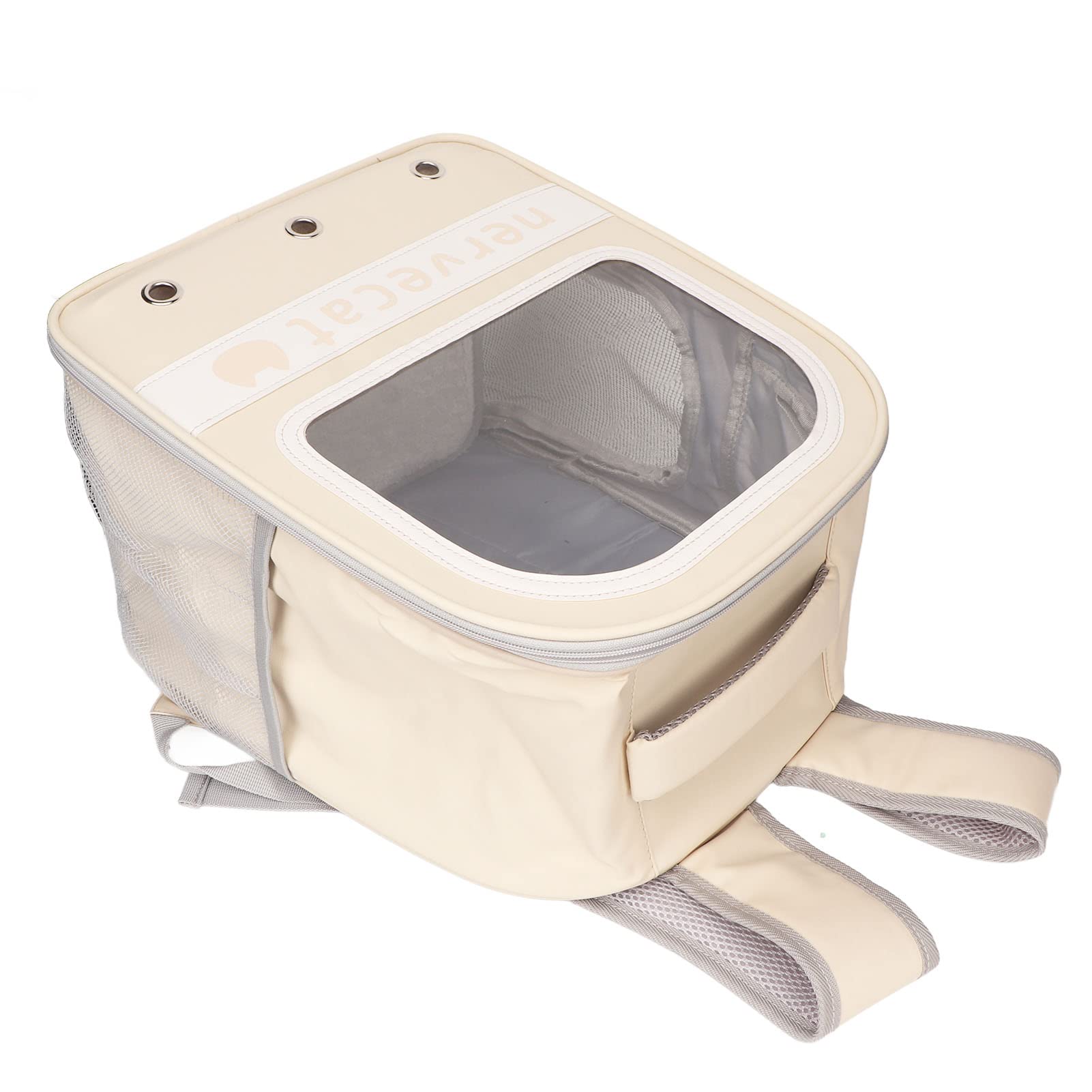 Katzenrucksack, Großes Fassungsvermögen, Transparentes Blasendesign mit Belüftung für Reisen, Wandern und Outdoor-Aktivitäten, Strapazierfähiges PU-Material, 33 X 23 X 40 cm