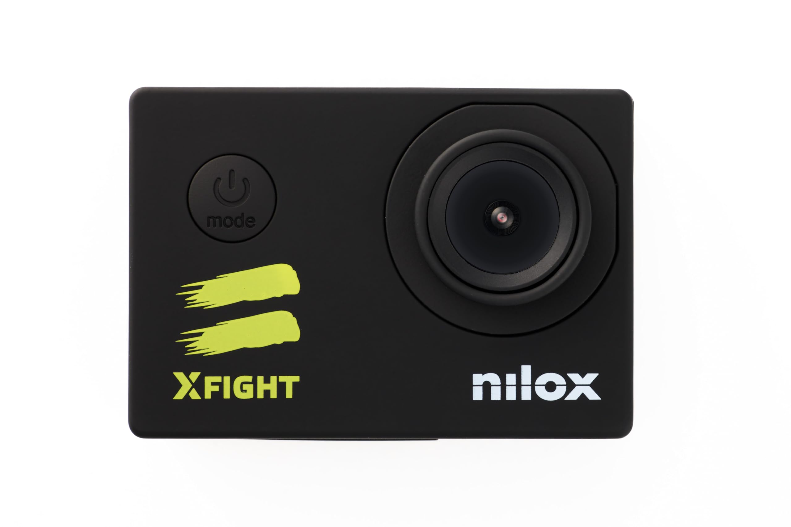 Nilox Cámara de Acción Sumergible Xfight, Foto 12MP y Video 1080P 30fps, Pantalla LCD 2'', Action Cam Impermeable hasta 30m, Batería 900 mAh, Conexión Wifi, Memoria SD hasta 32 GB