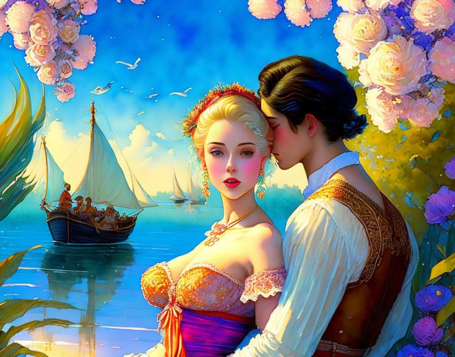 Affiche rétro Young Love 58x90 cm poster vintage sur toile sans cadre