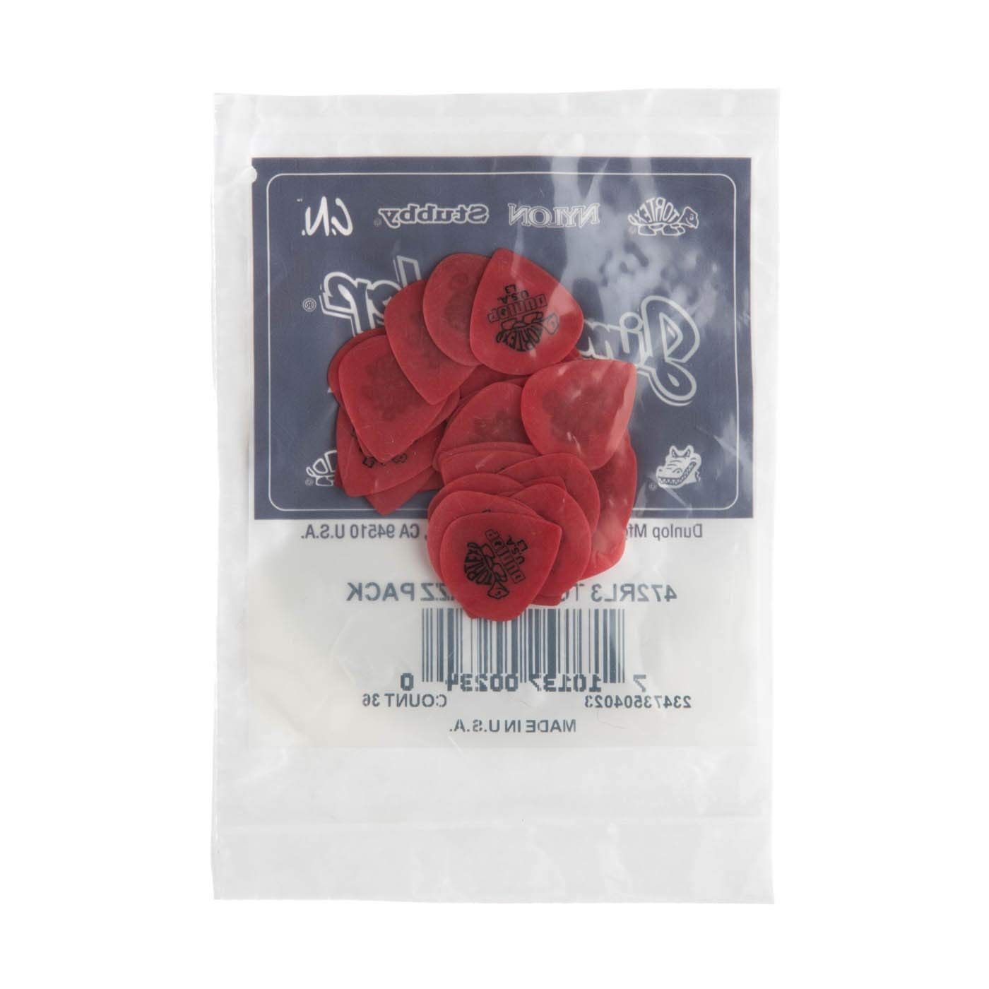 Dunlop 472RL3 L3 ROT Tortex Jazz Picks 36 Stück