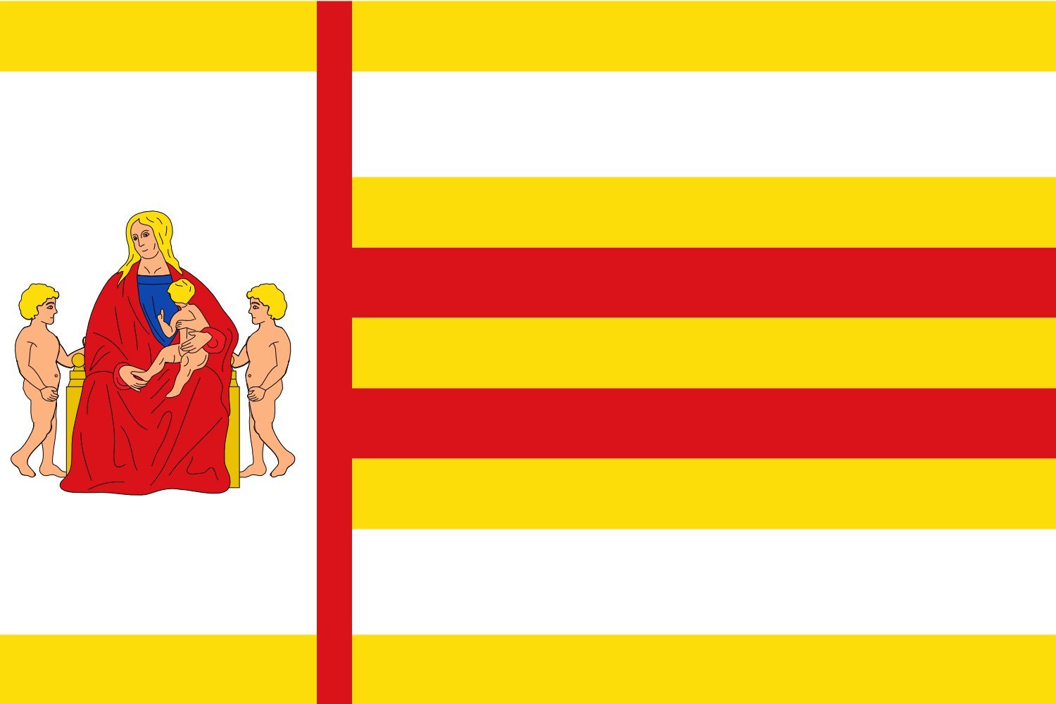 Drapeau Caminreal large résistant au vent pour pavoisement durable