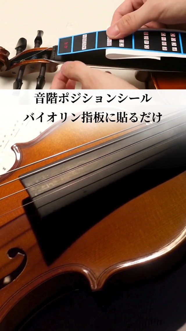 Amazon | HIRAISM バイオリン 指板 シール 音階 ポジション 4/4 初心者