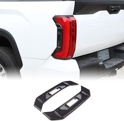 Cubierta lateral de luz trasera, ajuste para Toyota Tundra 2022-2023 Aunginsy 2 piezas de luz trasera de luz trasera lámpara lateral de cama puerta