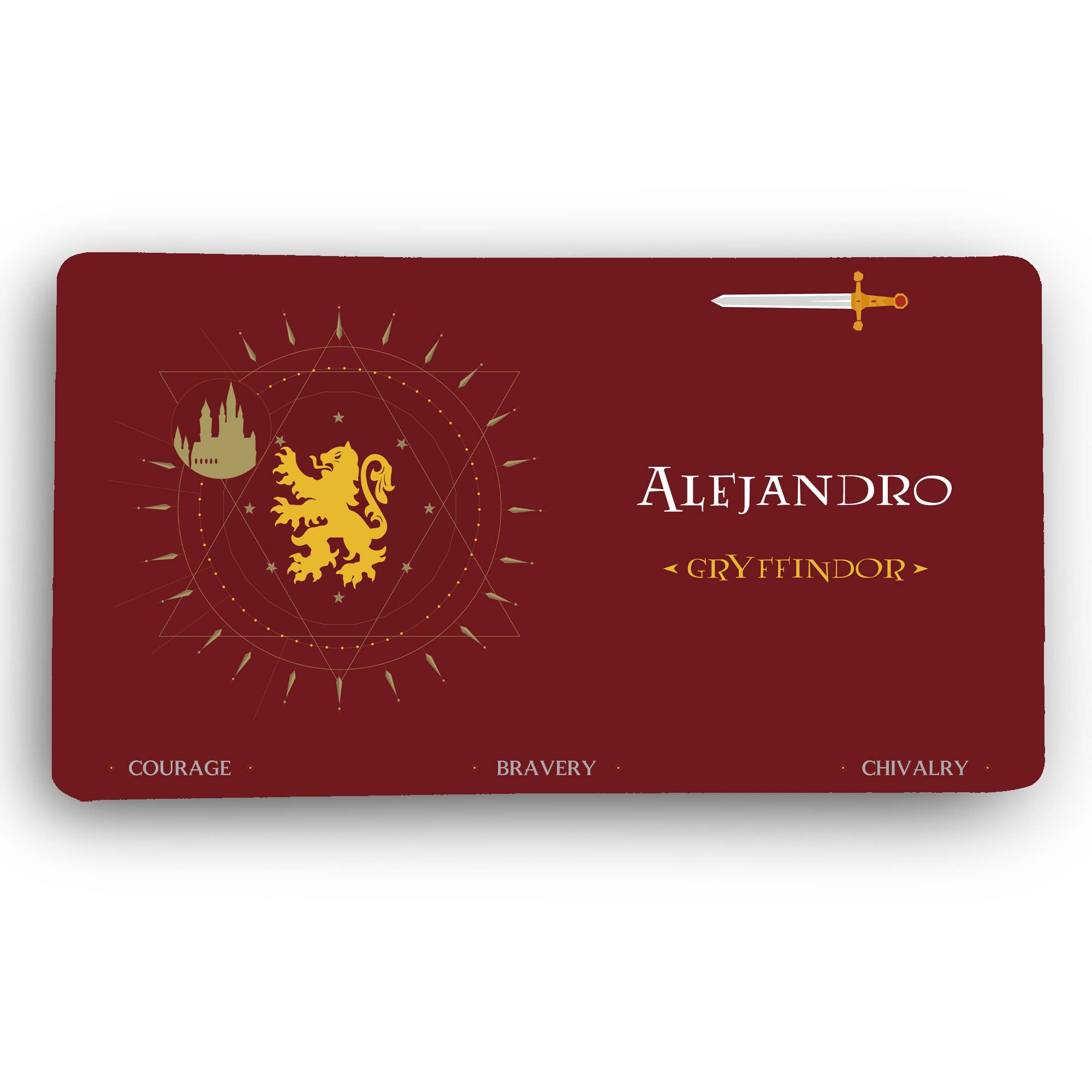 LolaPix Alfombrilla Gaming. Alfombrilla Personalizada. Protector Mesa de Escritorio XXL. 800 * 400 * 2mm. Base de Goma Antideslizante. Mouse Pad Gaming. Gryffindor