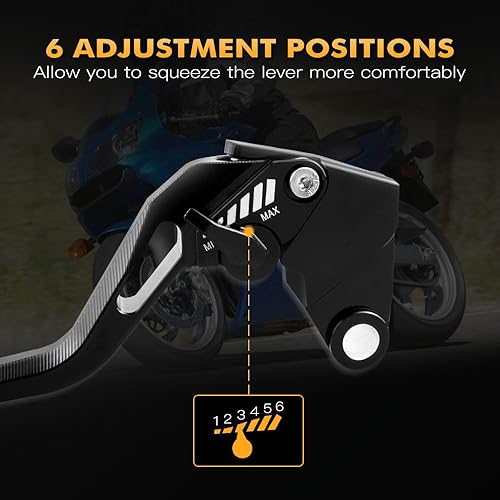 Miniatura 7 de KaftKO Palanca de freno de embrague de motocicleta, para YAMAAHA Xmax 125 250 300 400 X-MAX 2017-2019 2020 Accesorios de motocicleta Palancas de