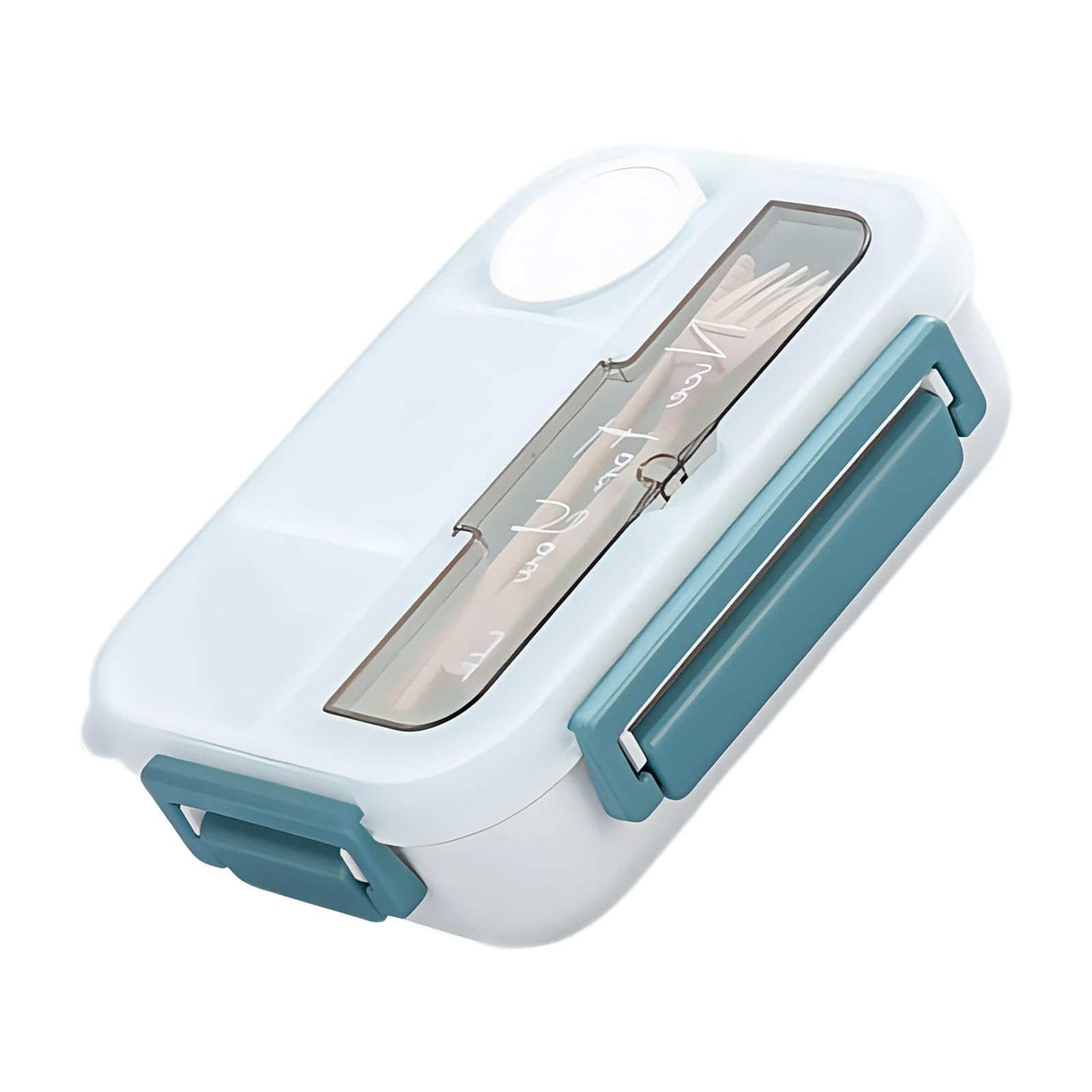 Maxtonser Lunch Box With Fork, Spoon Large Capacity Lunch Container Compartments Food Storage Containers Microwave Safe