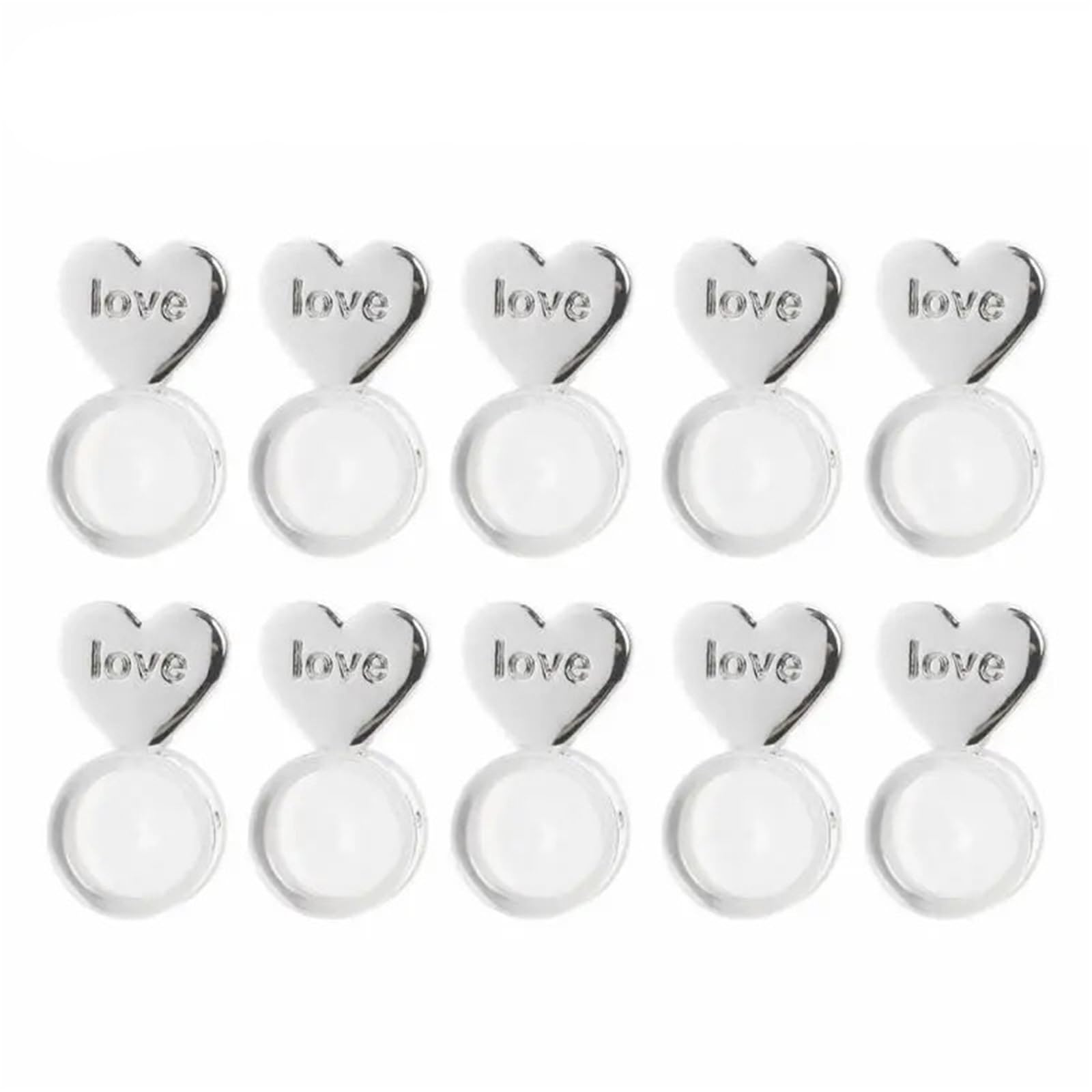 Lot de 100 fermoirs réglables pour boucles d'oreilles