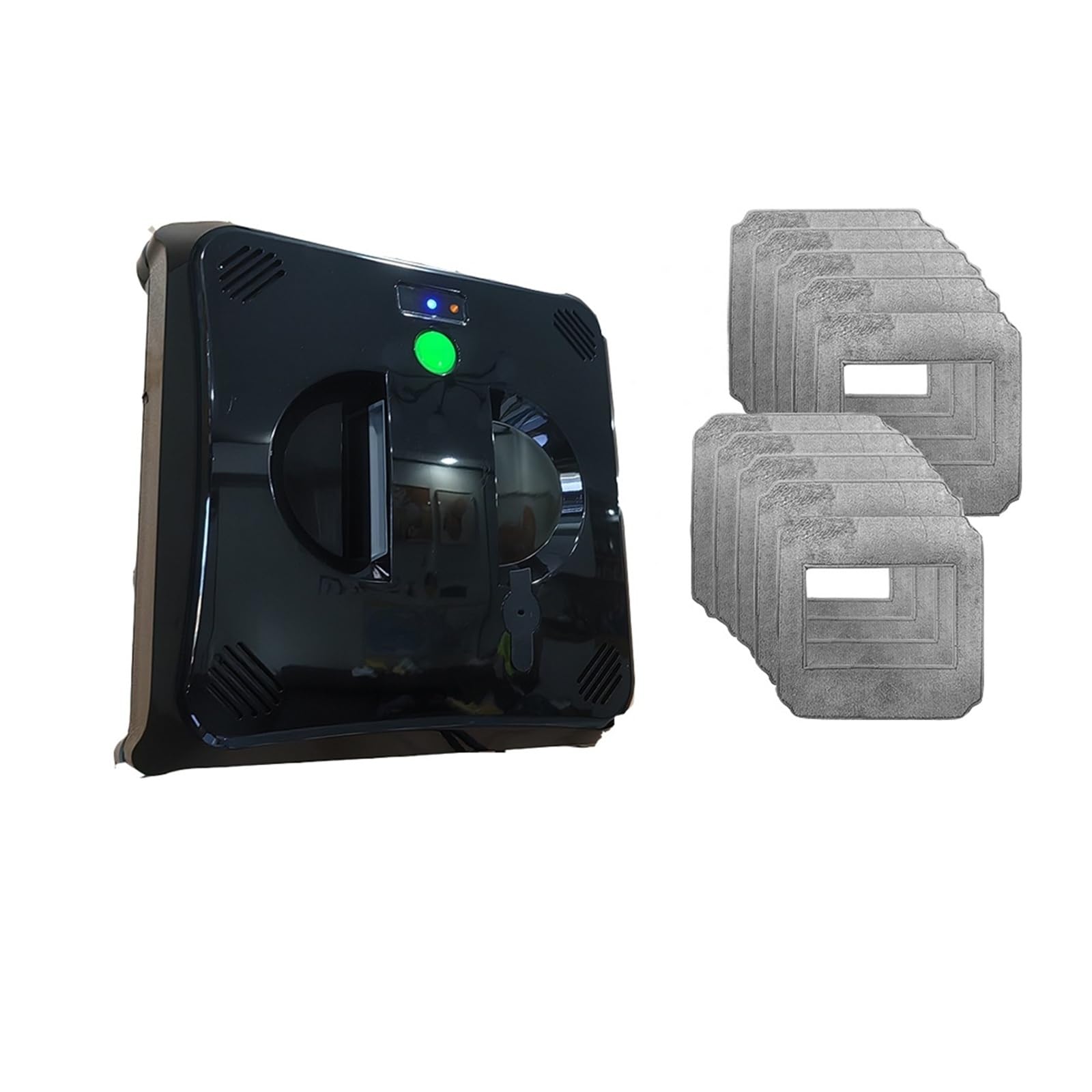 Automatic Window Cleaning Robot with Dual Water Spray, Remote Control, High Vacuum Suction Anti-Falling Cleaner for Interior/Exterior Highrise Window for Smooth Surfaces
