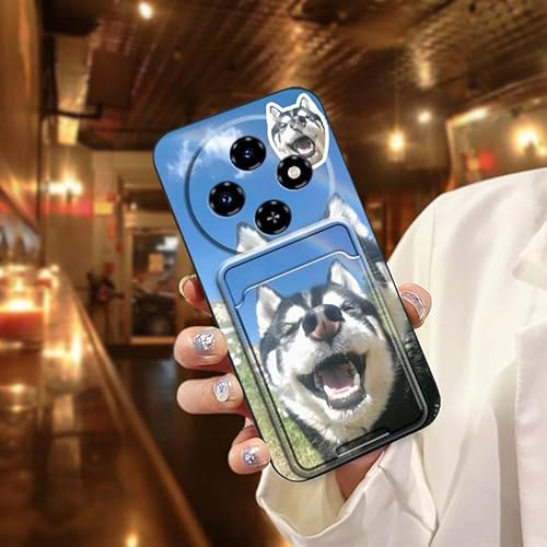 Phone Case Compatible with Oukitel C5 2025, Cute Cat Anti-dust Card bag Dirt-resistant Graffiti Card slot Dog Shockproof Full wr