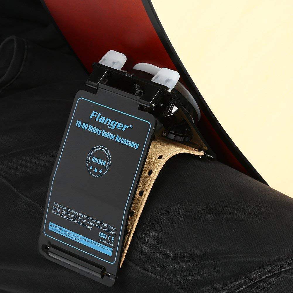Supporto per Chitarra, Regolabile in Altezza e Profondità, Supporto per Poggiapiedi, Design Semplice e Pratico, per Musicisti, Studenti, Famiglie e Uso in Studio, Casa o Sviluppo Musicale