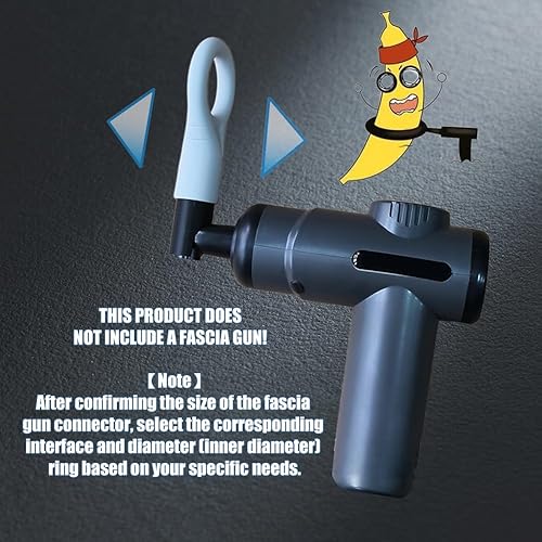 Miniatura 3 de Accesorios de pistola de masaje de diámetro interior de 1.22 pulgadas, diseño en forma de L que satisface diferentes necesidades de percusión de