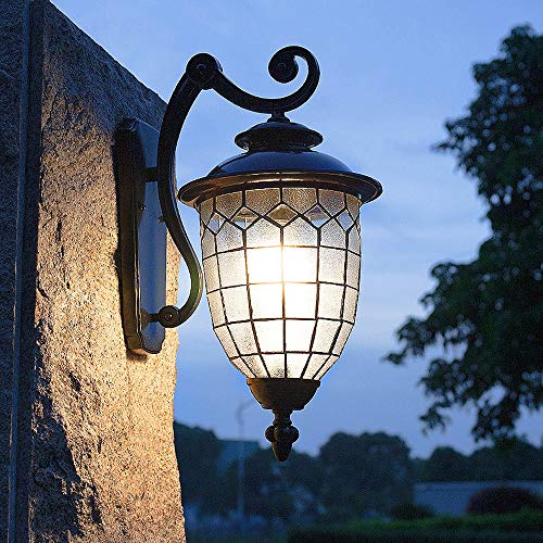 Lampe de mur extérieur imperméable avec éclairage LED rétro haute finition - 3