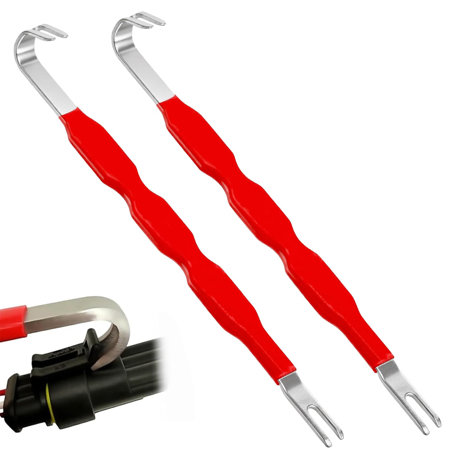 2 Stück Elektrischer kfz Stecker Abzieher kfz Stecker Abzieher Entferner Werkzeug Auto Stecker Werkzeug, Elektrischer Steckverbinder Trenner Geeignet für Autoreparatur und Wartung
