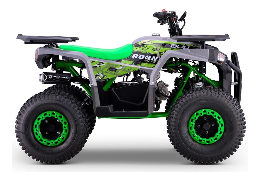 Quad Gasolina 125CC Roan-Bull Automático R8, Verde, Carga máxima 120 kg (Solo para circuitos Cerrados) + 10 años