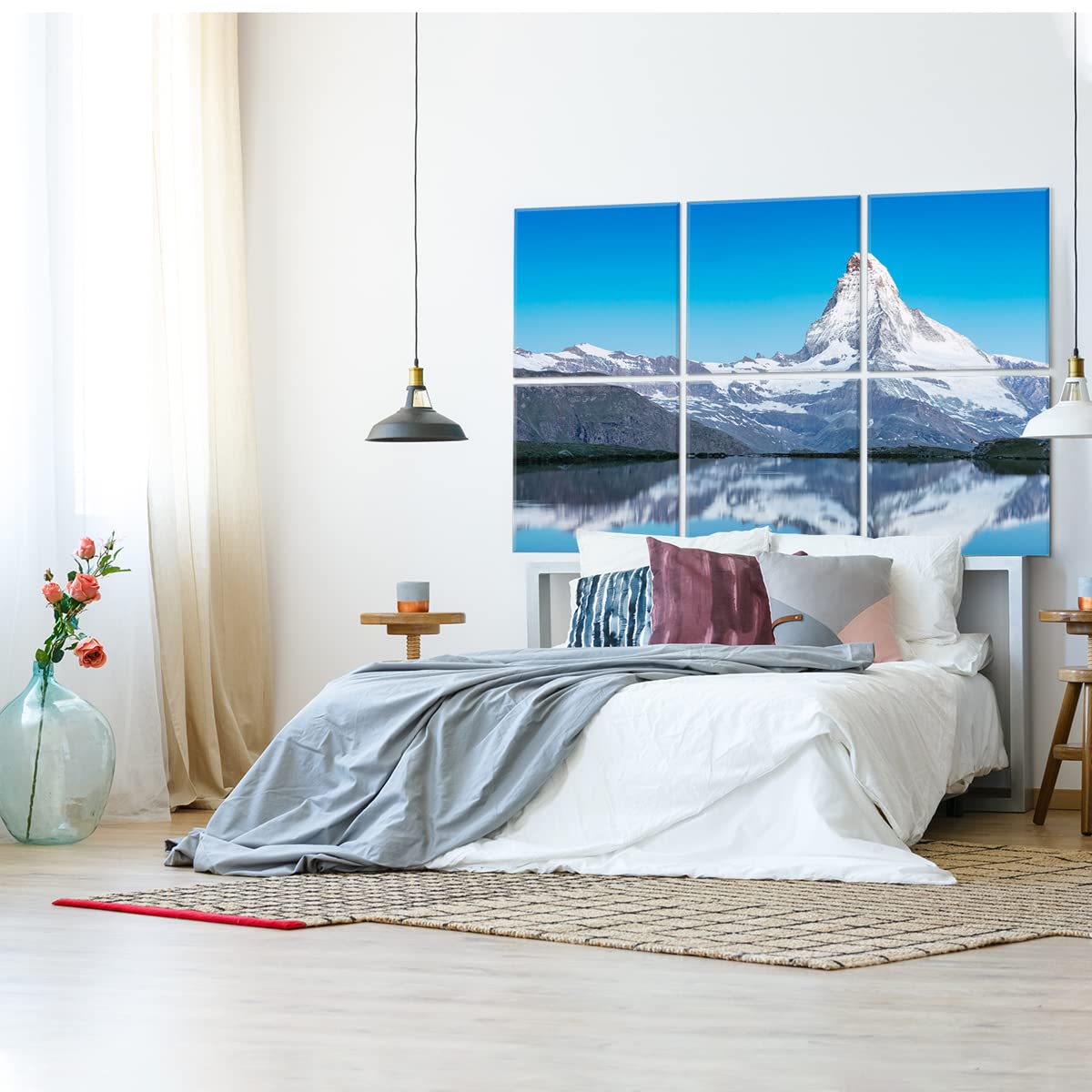 JBER Akustikpaneele Selbstklebend – Schallschluckend & Mit LED-Sternenlicht | 180x120 Cm