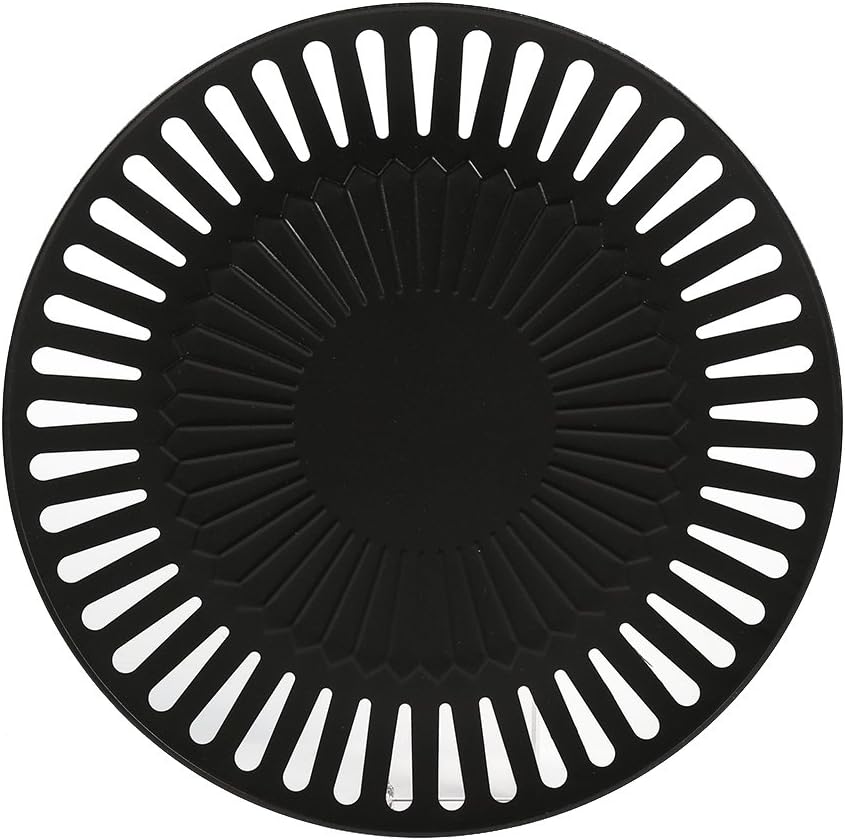 BORDSTRACT BBQ Grill Pan, Non-stick Kitchen BBQ Plate, Outdoor Grill Rack Roasting Trays Tool for Camping Party
